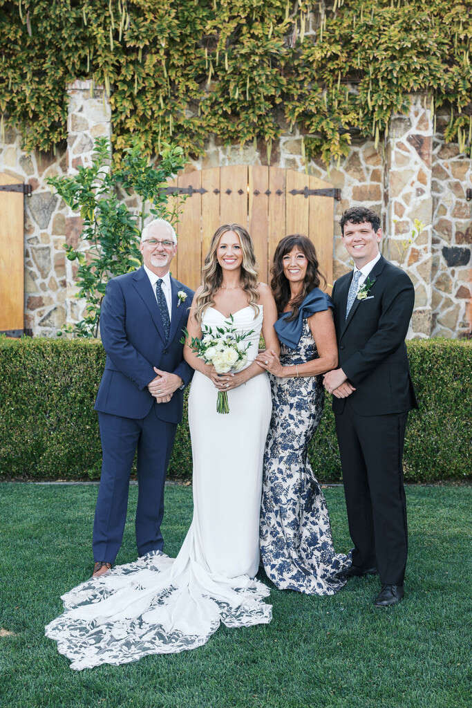 family wedding photo