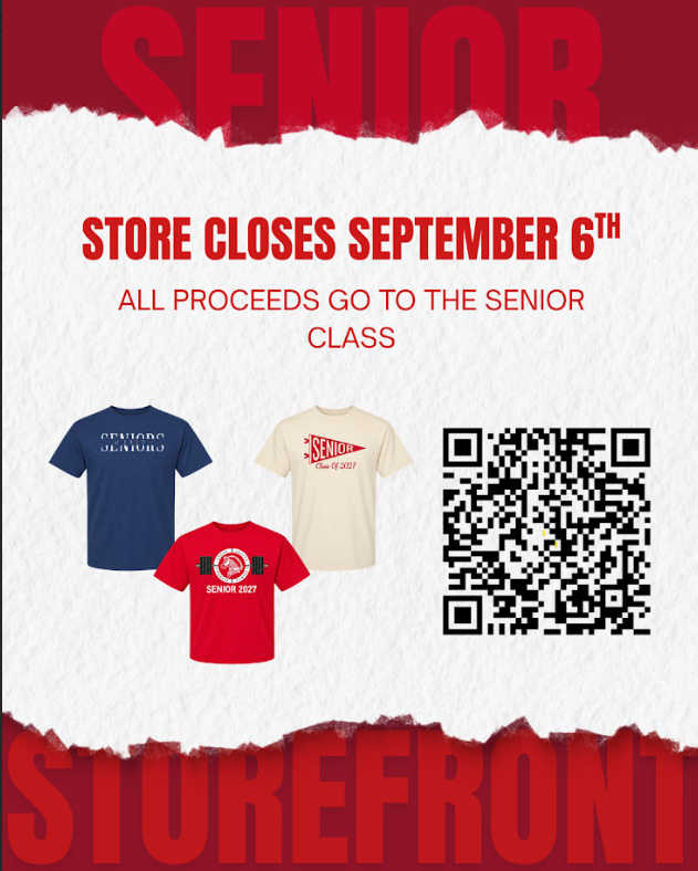 🎓 CLASS OF 2027 — SENIOR STORE IS OPEN! 🦓  Senior year is officially here, and what better way to kick it off than with some Class of 2027 gear?! Grab some senior merchandise that represents YOU as you start this exciting year and show off your Zebra Pride!   ⏰ The Senior Store closes September 6th, so don’t wait to order!  👉 Order here: https://tinyurl.com/3wn4a7es  Let’s make it a senior year to remember, Class of 2027!