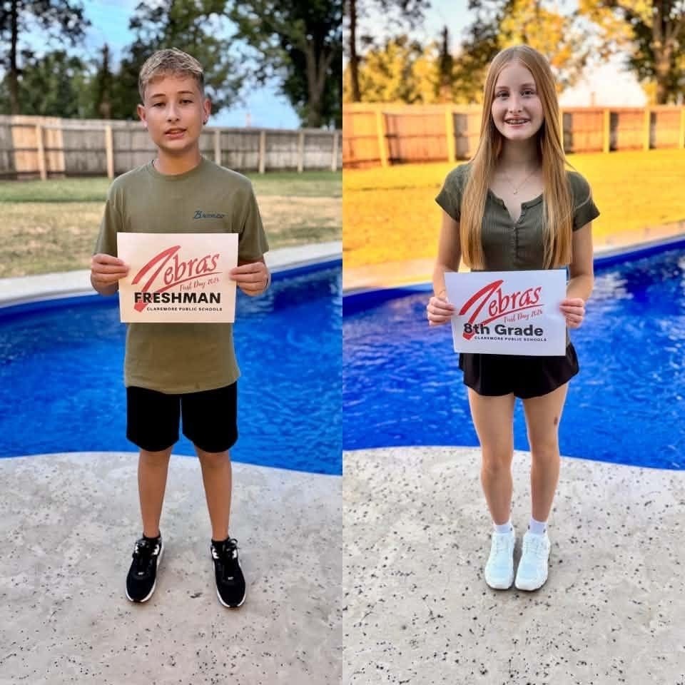 Kids on first day of school