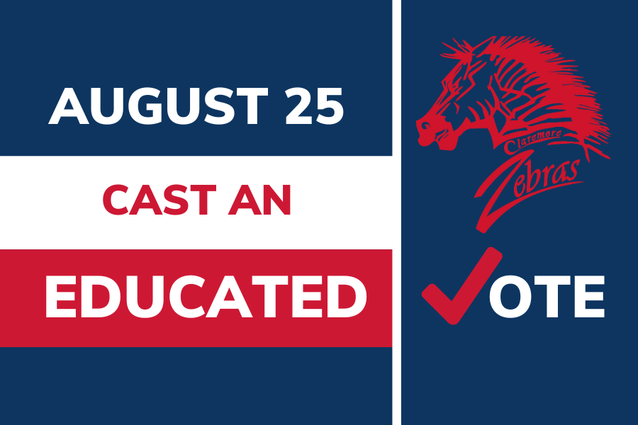 zebra logo with "cast an educated vote"