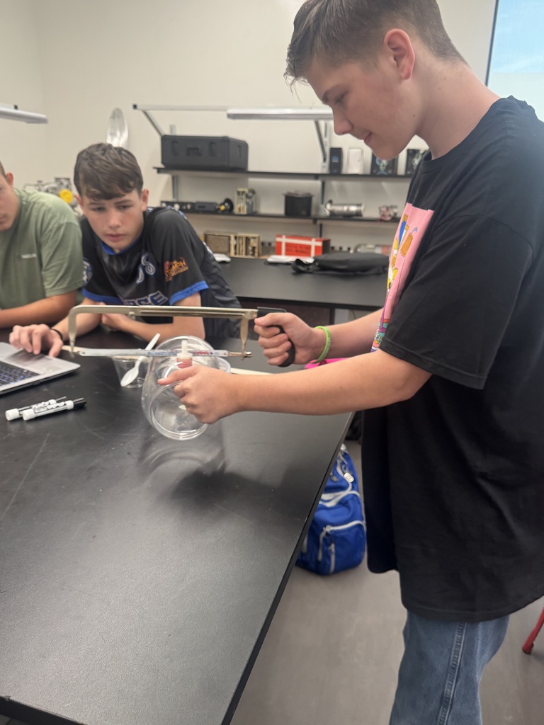 🌤️ Aeronautics 1 Explores Atmospheric Pressure! ✈️  Aeronautics 1 students learned about atmospheric pressure by building their own barometers using everyday materials. They recorded their starting measurements and will leave their barometers untouched for 24 hours to observe changes in water levels as weather conditions change.  Hands-on learning at its best! 🔬🌎