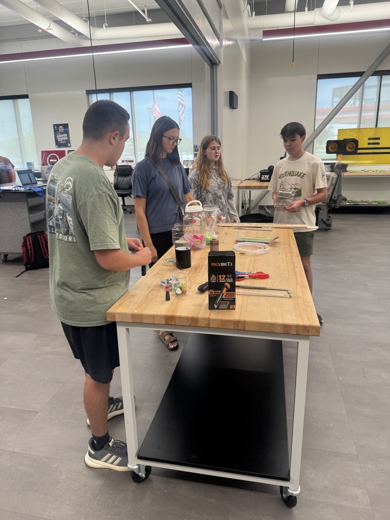 🌤️ Aeronautics 1 Explores Atmospheric Pressure! ✈️  Aeronautics 1 students learned about atmospheric pressure by building their own barometers using everyday materials. They recorded their starting measurements and will leave their barometers untouched for 24 hours to observe changes in water levels as weather conditions change.  Hands-on learning at its best! 🔬🌎