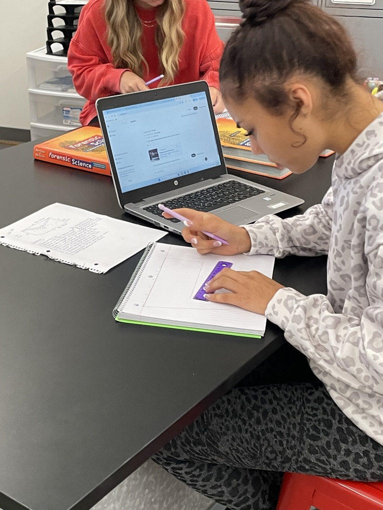 🔎 Biomed Students Investigate a Crime Scene! 🧬  Our Biomed PBS students are putting their forensic skills to the test! A fictional crime scene has been created, and students are using evidence and forensic techniques to piece together what happened.  Right now, students are learning to observe, document, and sketch the scene. Their sketches must be scaled and reproducible—just as they would need to be for use in a real court case.