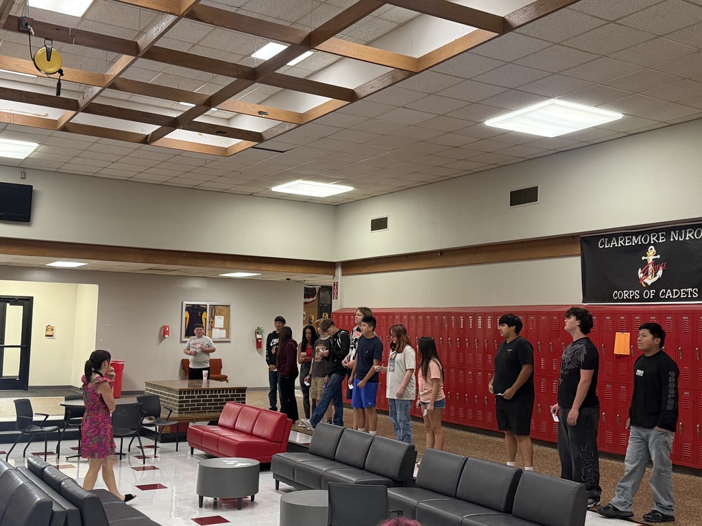 ➕➖ Why Draw a Number Line When You Can Become One? Mrs. James’ class got up and moving while learning about positive and negative integers! Students were each given a number and had to work together to organize themselves into a human number line. Sometimes the best way to learn math is to get off the paper and be the math!