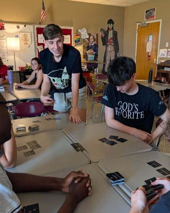 Claremore high school's academic bowl team sharpening their minds with trivia games.