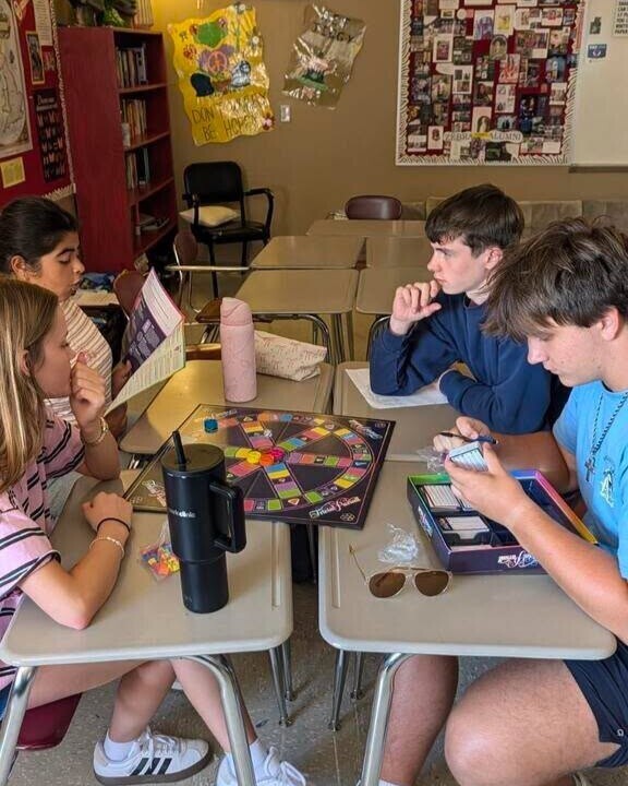 Claremore high school's academic bowl team sharpening their minds with trivia games.