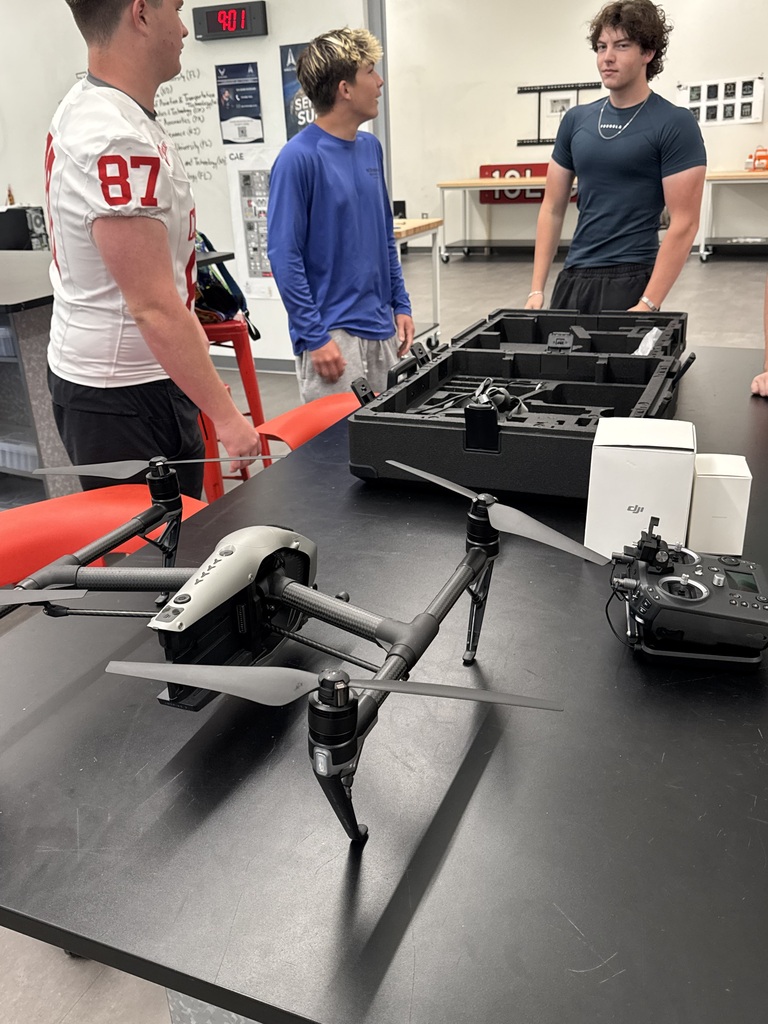 The future of flight is taking off at CHS! Our Aeronautics students are getting the commercial DJI drone ready for aerial photography, search and rescue, and other UAS missions.  Certified commercial drone operator Haeden Taber is helping train the next generation of Flying Zebras!