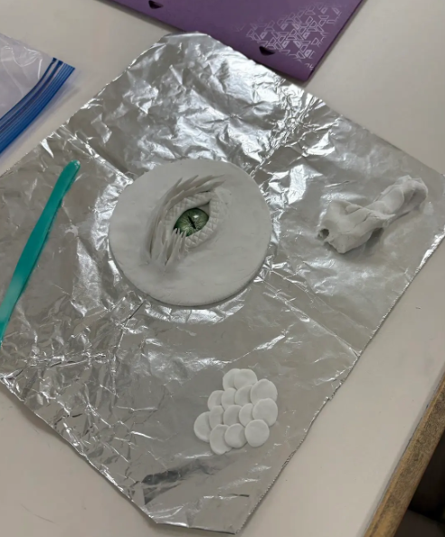 Art 1 students kicked off the year with their first clay project: imaginative dragon eye sculptures!   This hands-on project challenged students to transform a lump of clay into a three-dimensional mythical creature eye while exploring texture, craftsmanship, and creative design. It was the perfect way to spark creativity and set the tone for a year of bold, original art-making!