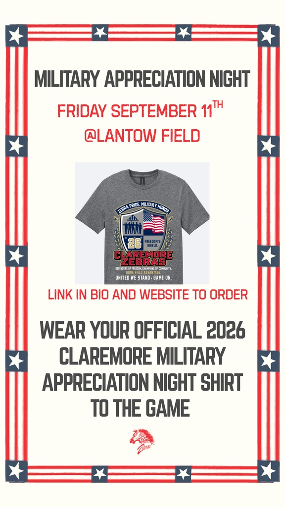 Military Appreciation night graphic with photo of 2026 Military Shirt to buy and wear to game 