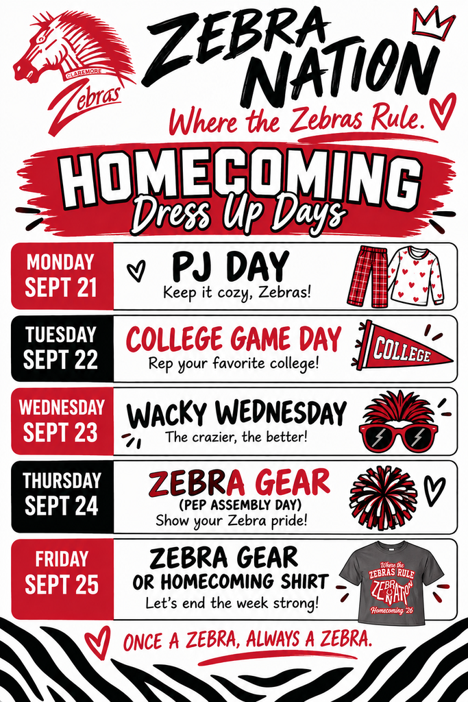 homecoming- sept 21-25