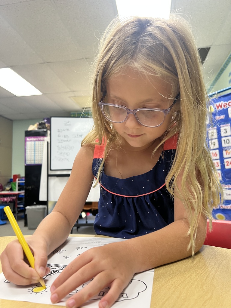 student coloring