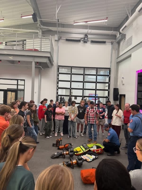 🚒🩺 Biomedical Club started the year off right!  Students welcomed the Claremore Fire Department through our partnership with Youth Medical Mentorship to learn more about the many roles in healthcare and the careers that help save lives right here in rural Oklahoma.  Students got an up-close look at the incredible tools first responders use, including the Jaws of Life, while learning about the teamwork and skills required in emergency healthcare.  What a great way to connect classroom learning to real-world careers! 🦓❤️