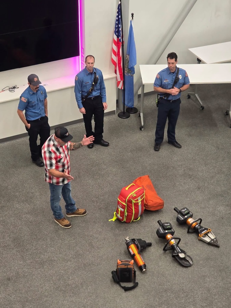 🚒🩺 Biomedical Club started the year off right!  Students welcomed the Claremore Fire Department through our partnership with Youth Medical Mentorship to learn more about the many roles in healthcare and the careers that help save lives right here in rural Oklahoma.  Students got an up-close look at the incredible tools first responders use, including the Jaws of Life, while learning about the teamwork and skills required in emergency healthcare.  What a great way to connect classroom learning to real-world careers! 🦓❤️