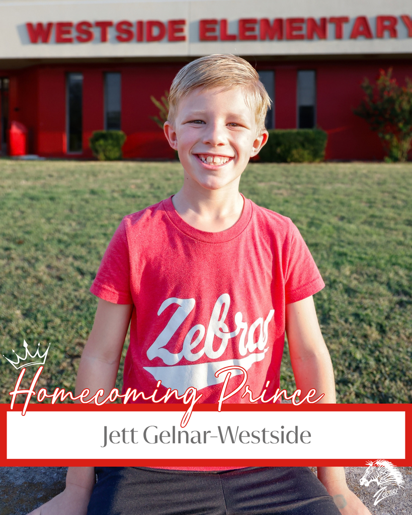 Jett Gelnar Westside Elementary Homecoming Prince