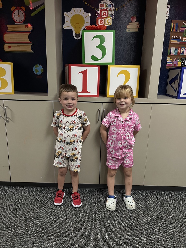 students smiling in pjs