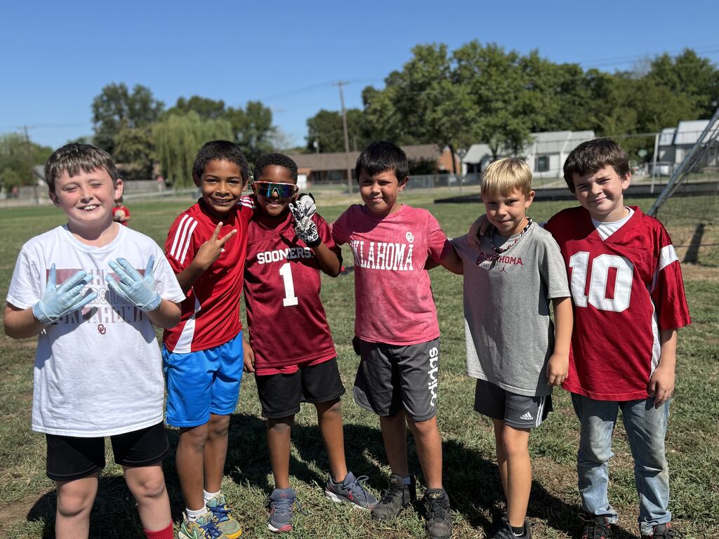 students wearing sporty clothing