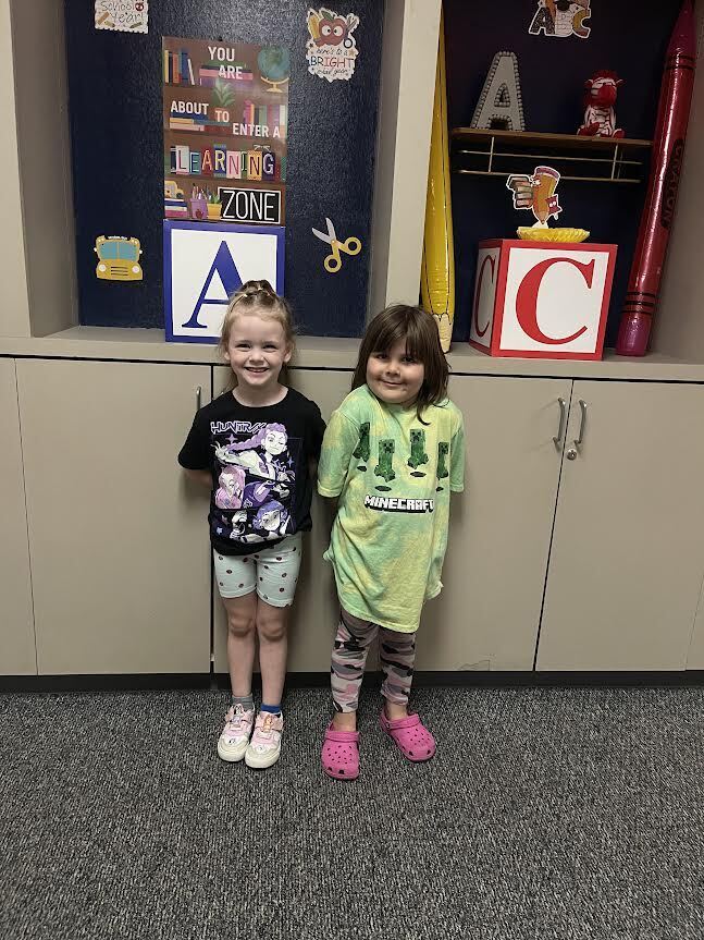 students dressed up for wacky Wednesday