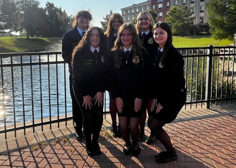 FFA officers in official dress.