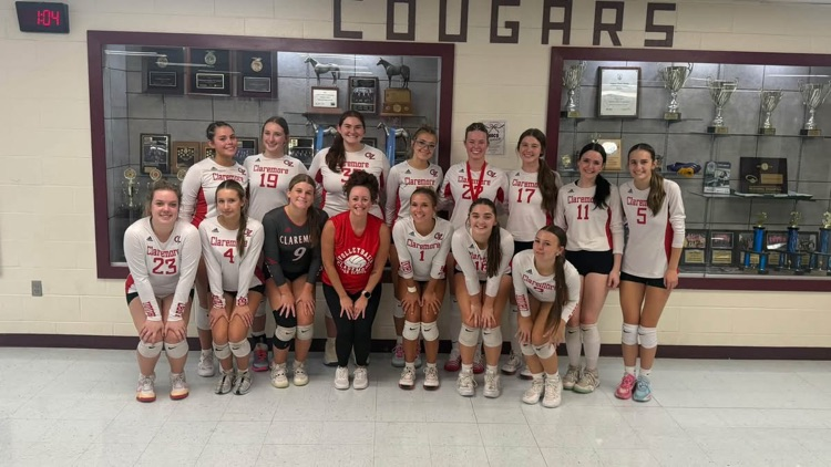 volleyball team on court
