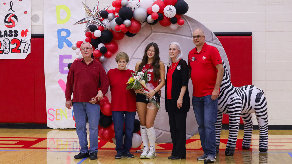 Volleyball player and her family
