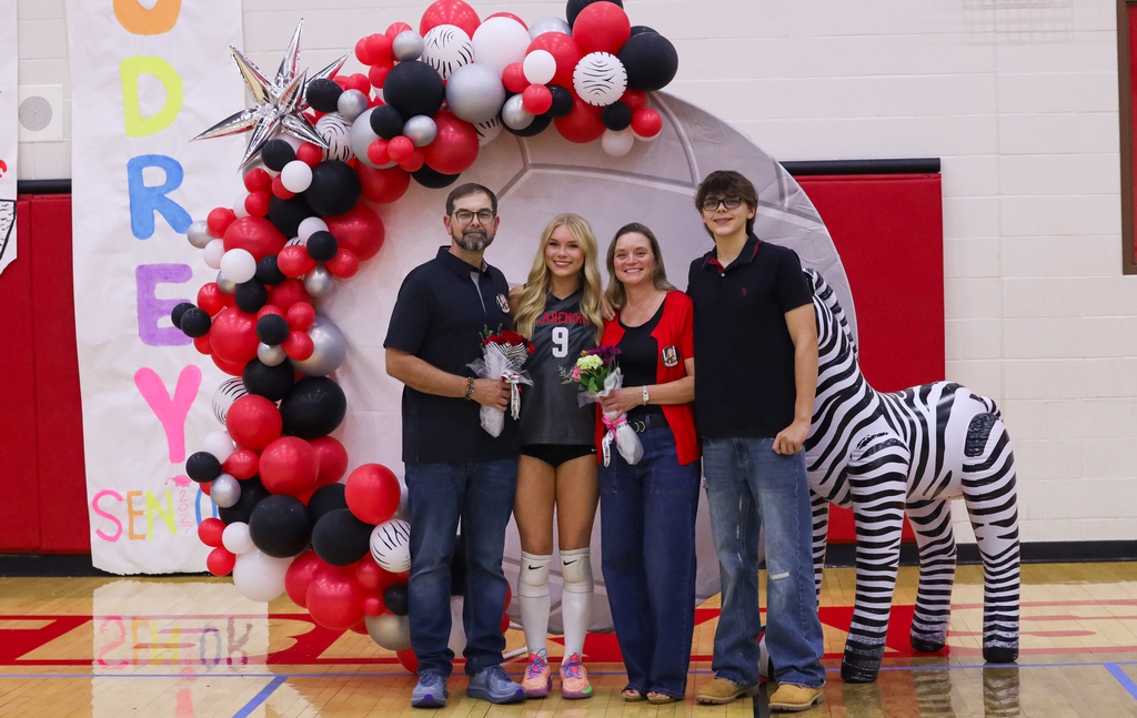 Volleyball player and her family