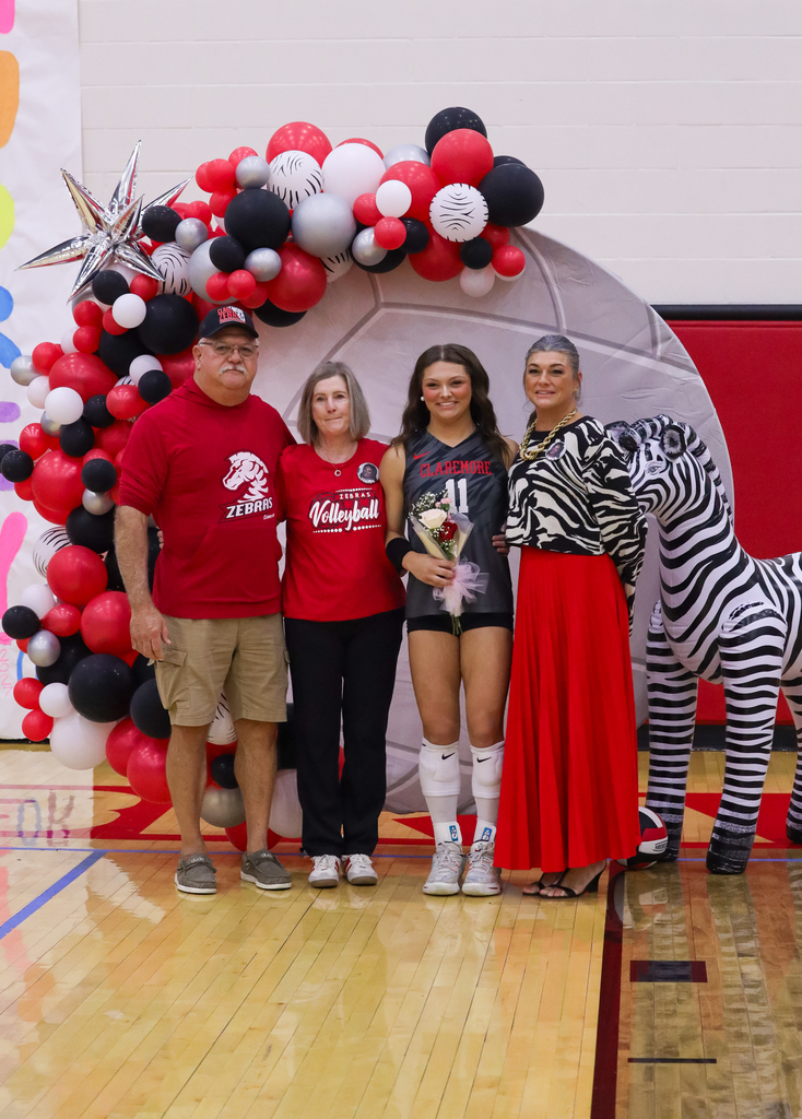 Volleyball player and her family