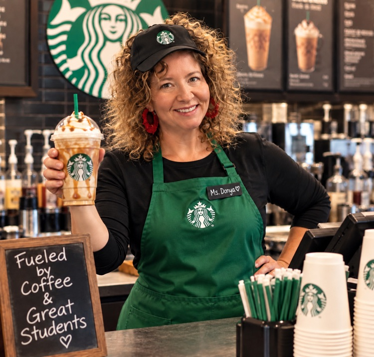 ms donya, Starbucks worker