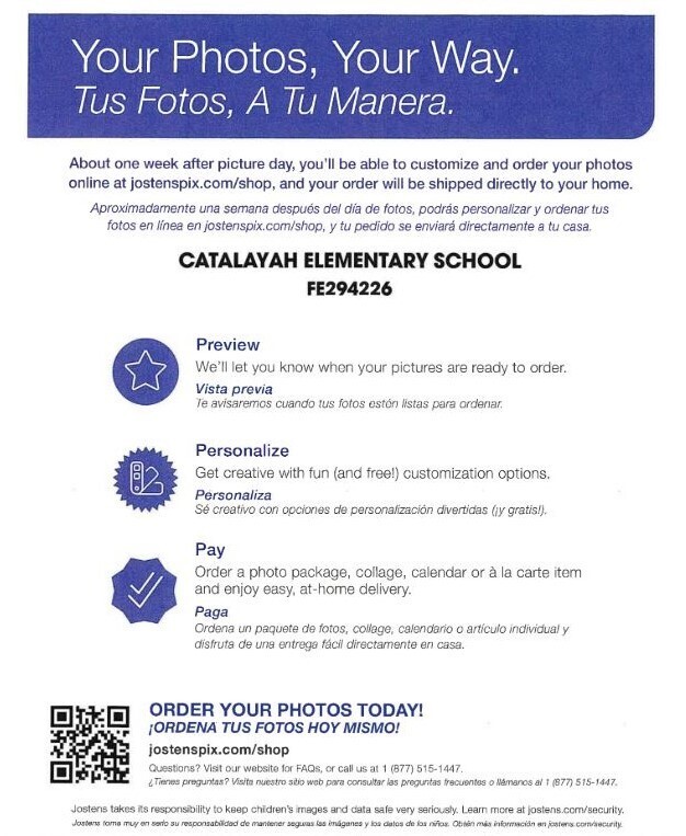PICTURE DAY INFO