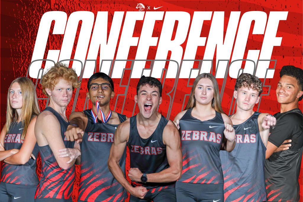 Cross Country conference graphic with the Cross Country Seniors