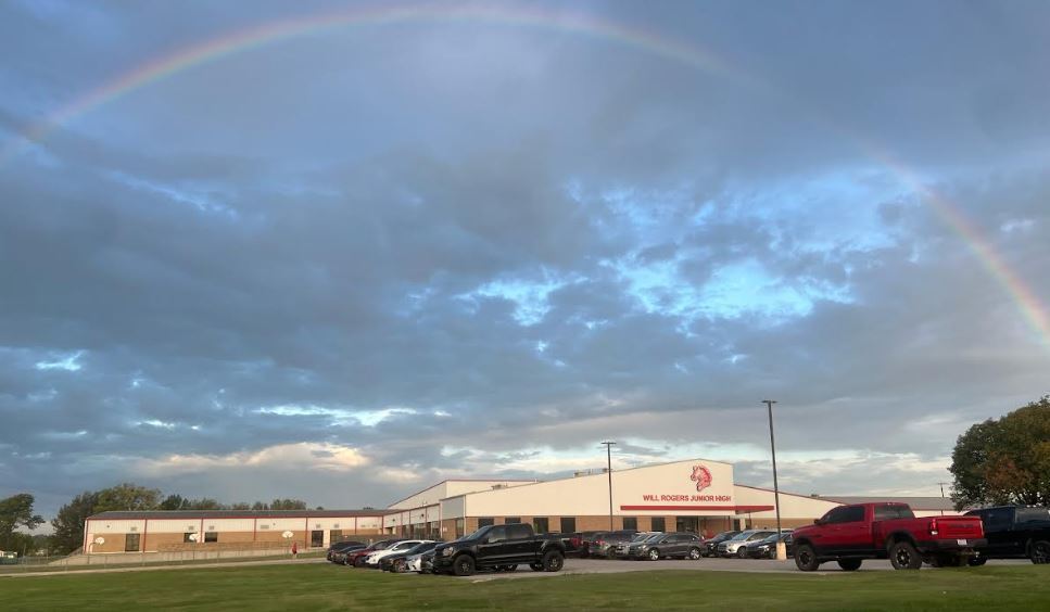 RAINBOW OVER THE SCHOOL