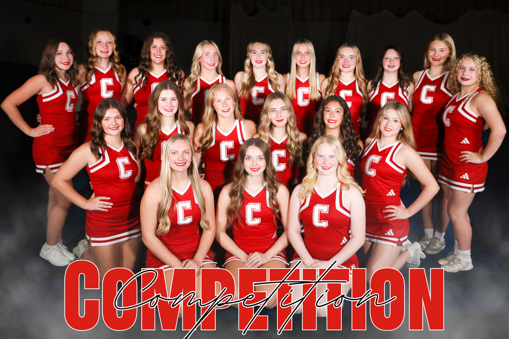 Cheer competition team on graphic