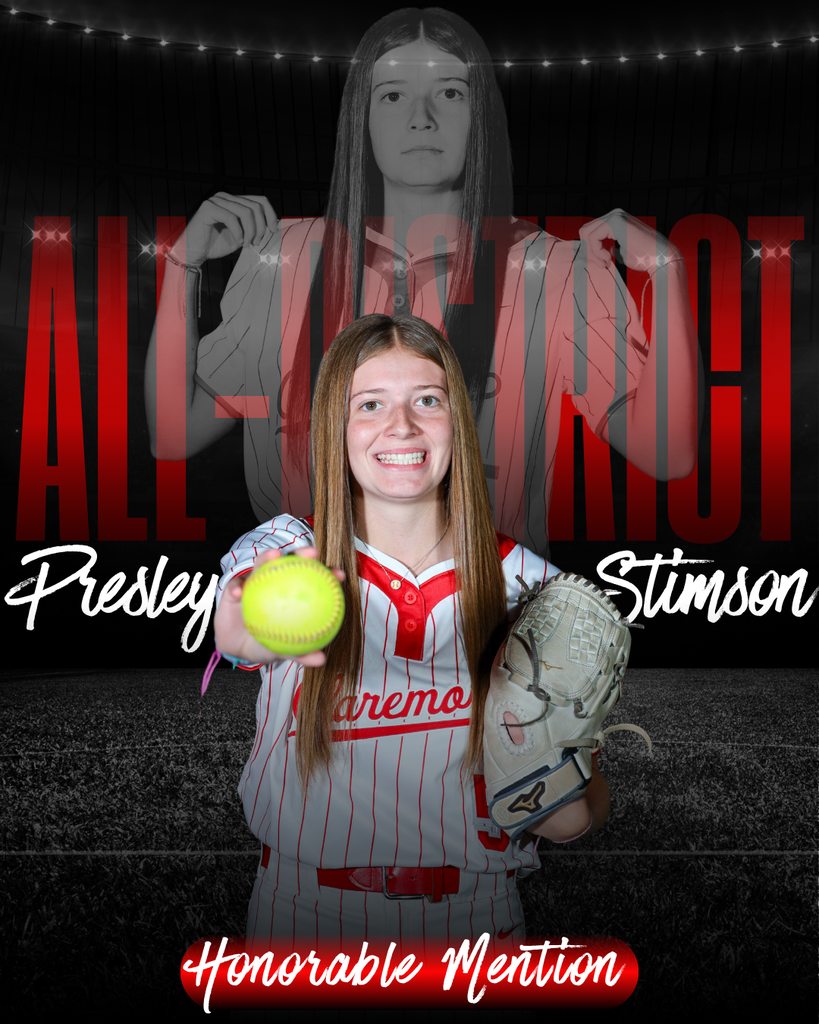 Presley Stimson – All-District Honorable Mention.