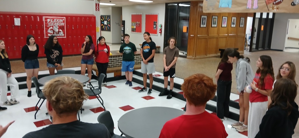 Learning Spanish One Toss at a Time!  Our Spanish 1 students put their vocabulary skills to the test today with a fun, interactive game! Students stood in a circle and tossed a ball to one another, asking and answering questions in Spanish with each pass.  This activity was a great way to practice vocabulary, build confidence in speaking Spanish, and make learning fun! We love seeing our Zebras engaged and learning in creative ways! 