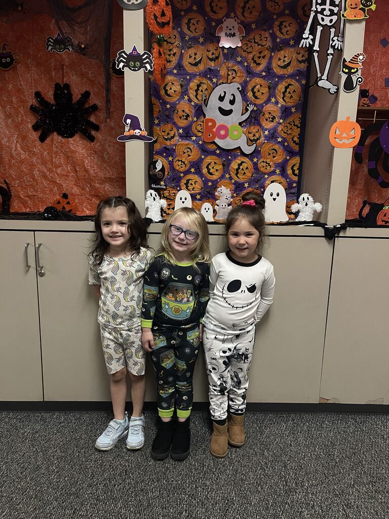 students wearing pjs