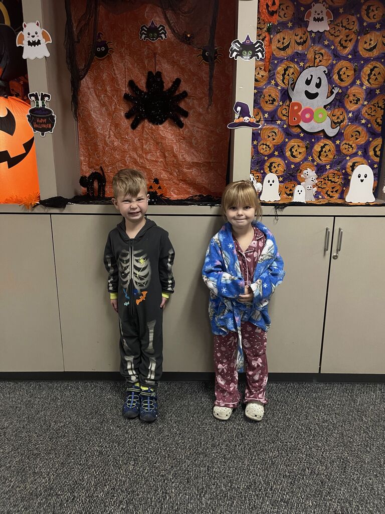 students wearing pjs
