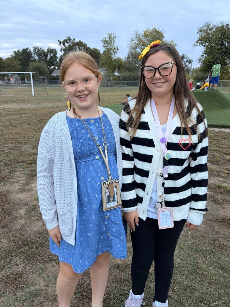 two students smiling