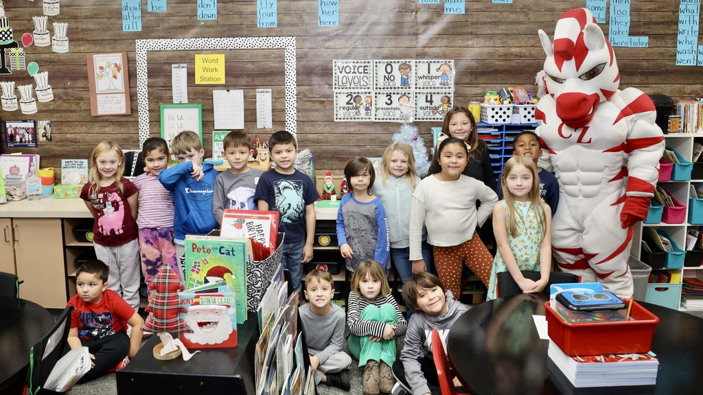 Zebs and Dazzle at Claremont Elementary