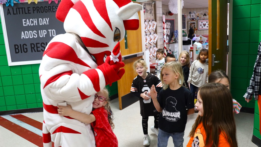 Zebs and Dazzle at Westside Elementary