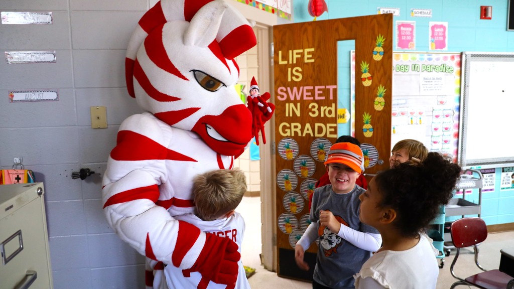 Zebs and Dazzle at Westside Elementary