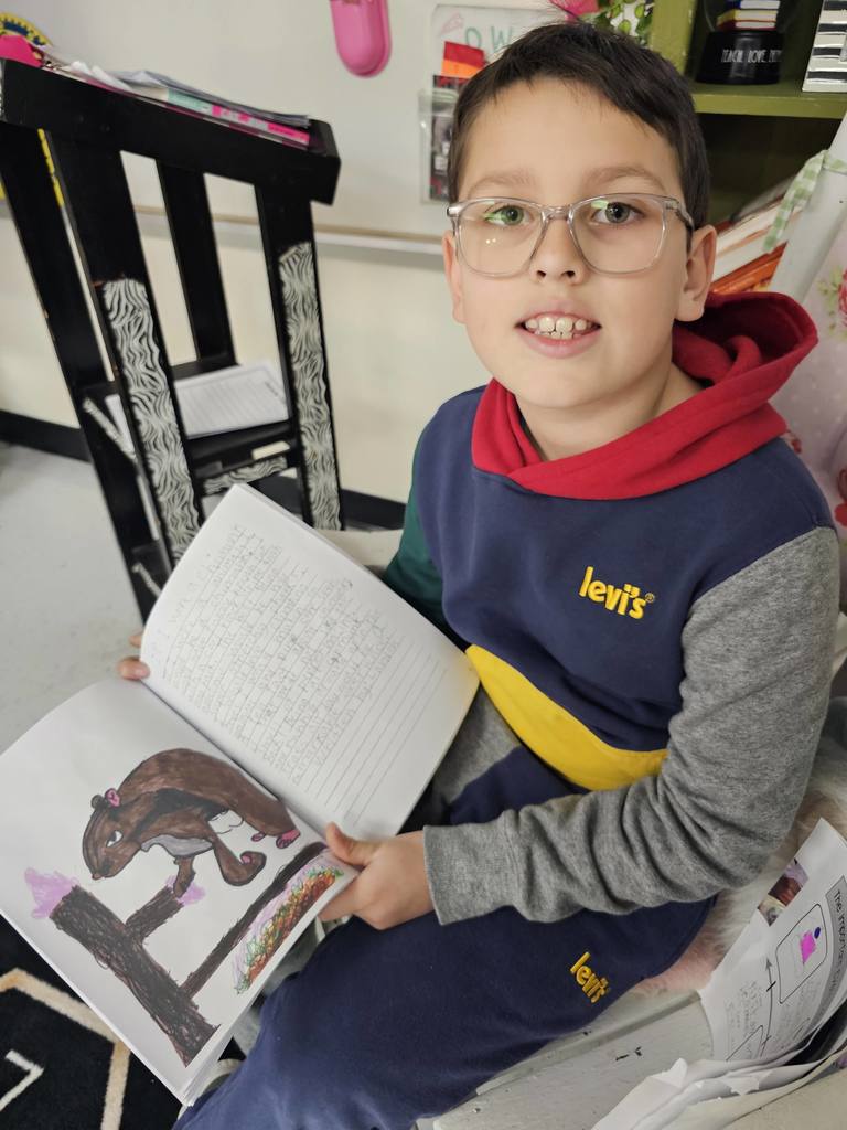 student shows his personal story on which animal he'd be