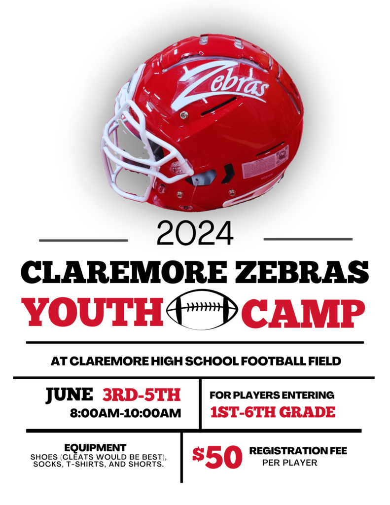 football helment with camp info