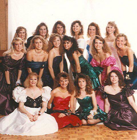 prom group photos 1990