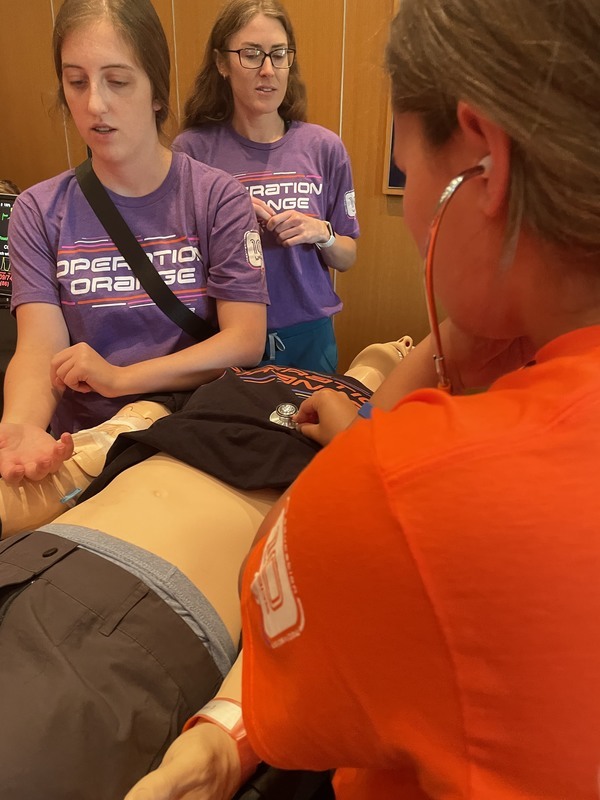 student taking vitals student taking vitals