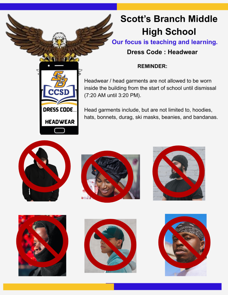 Reminder: Dress Code Headwear