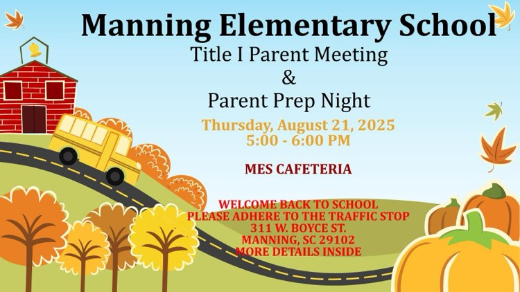 MES Title I Parent Meeting & Parent Night 