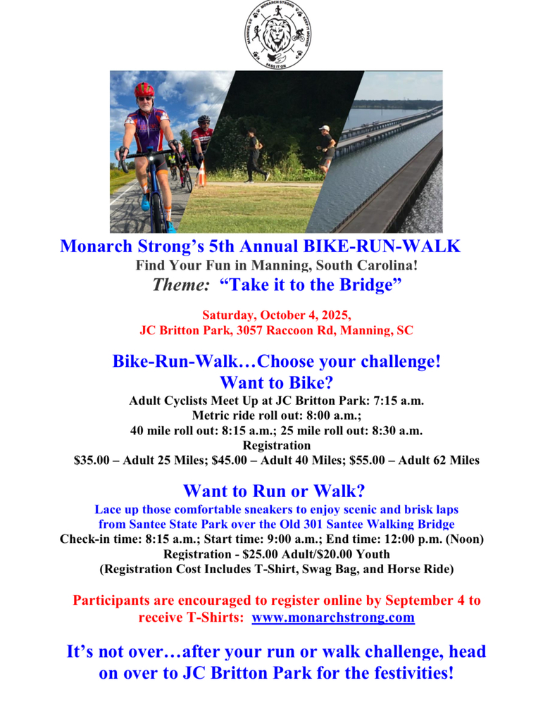 Monarch Strong’s 5th Annual BIKE-RUN-WALK