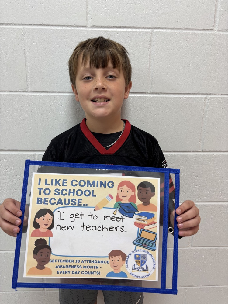 “I like school because..”