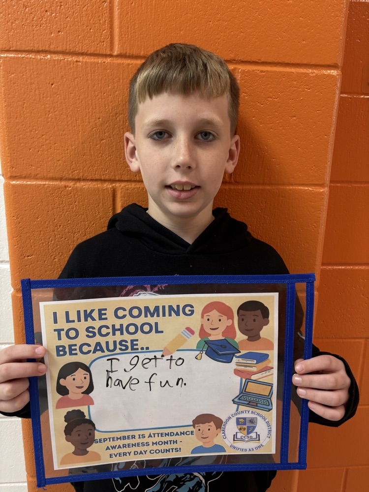 “I like school because..”