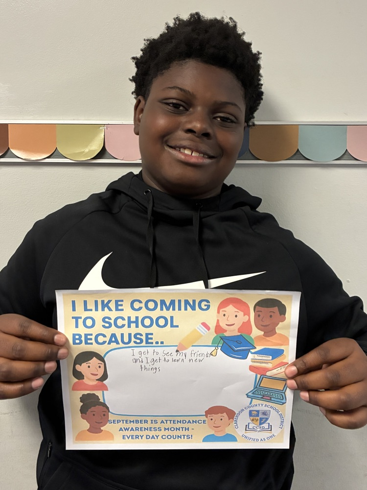 “I like school because..” 