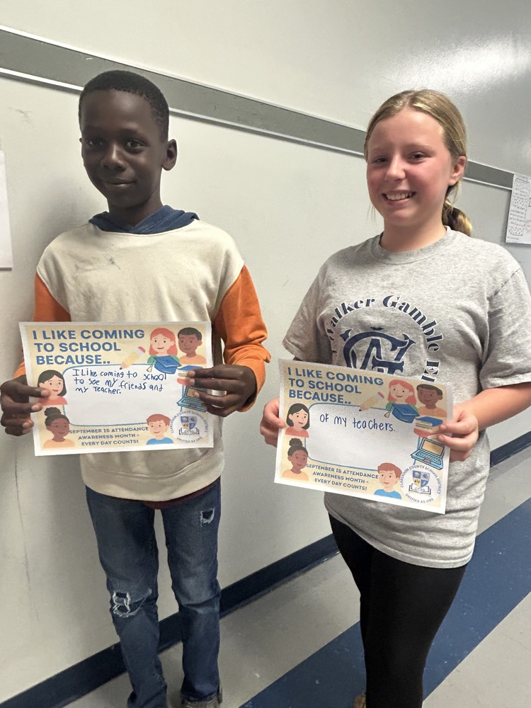 “I like school because..” 